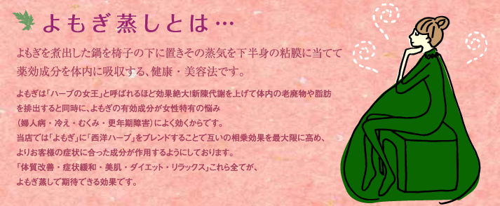 よもぎ蒸しとは